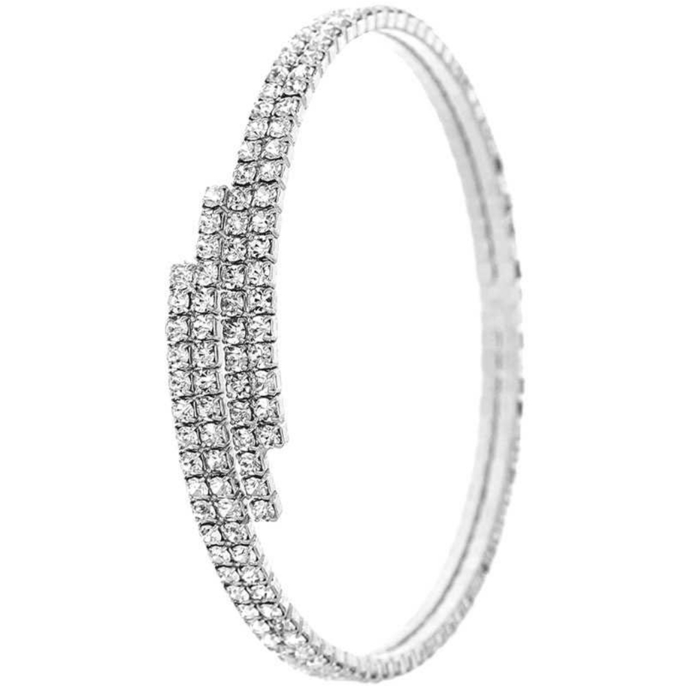 Designer Rhinstone Bengle Bracelet